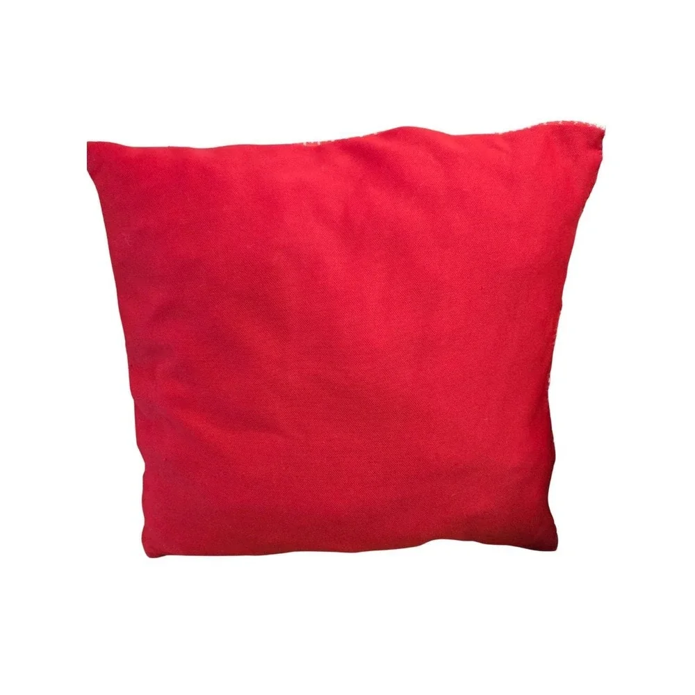 Vintage Hand Stitched Quilt Throw Pillow Primitive Polyester Patchwork 15
